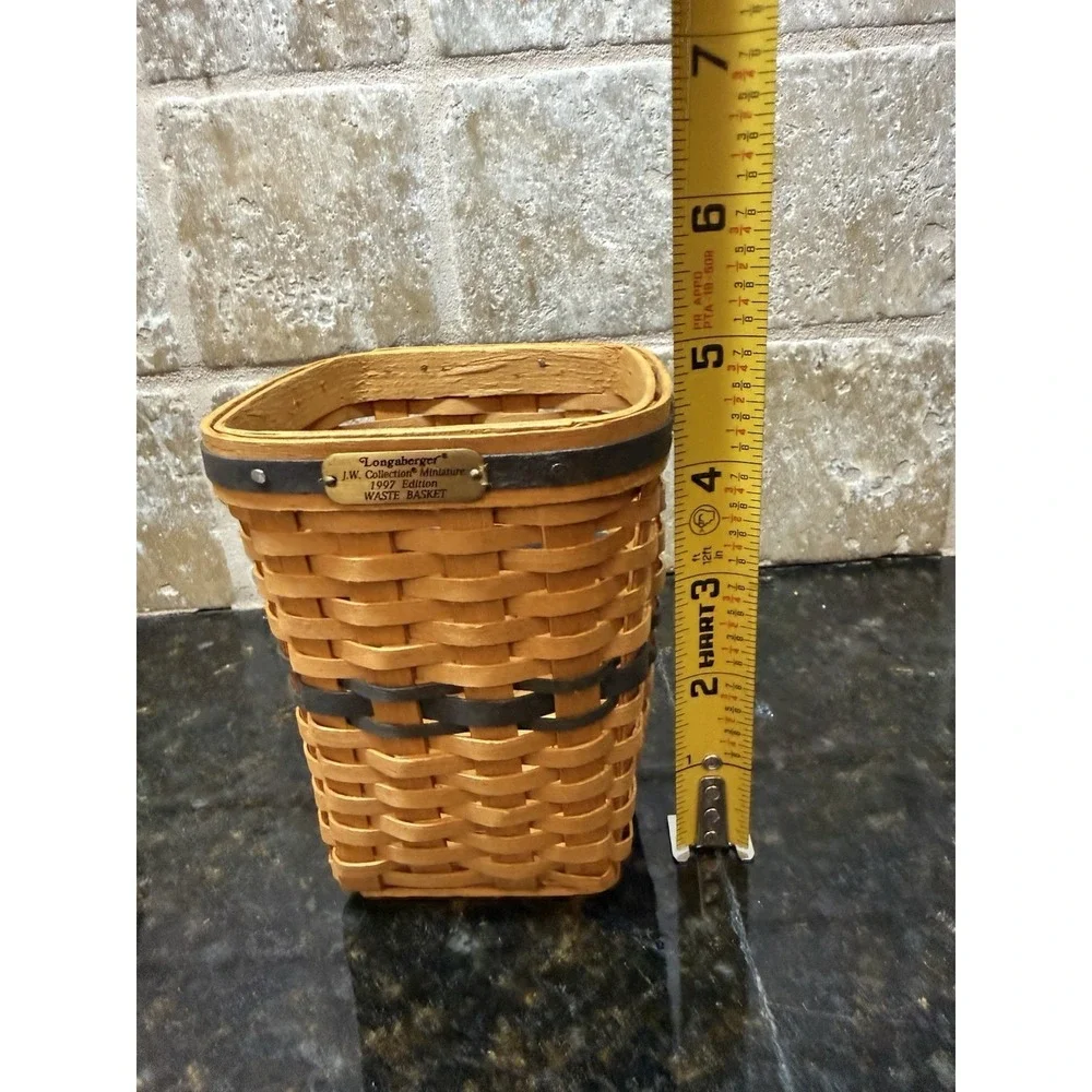 Longaberger J.W. Collection Collectors Club‎ Miniature 2001 Bankers Waste Basket